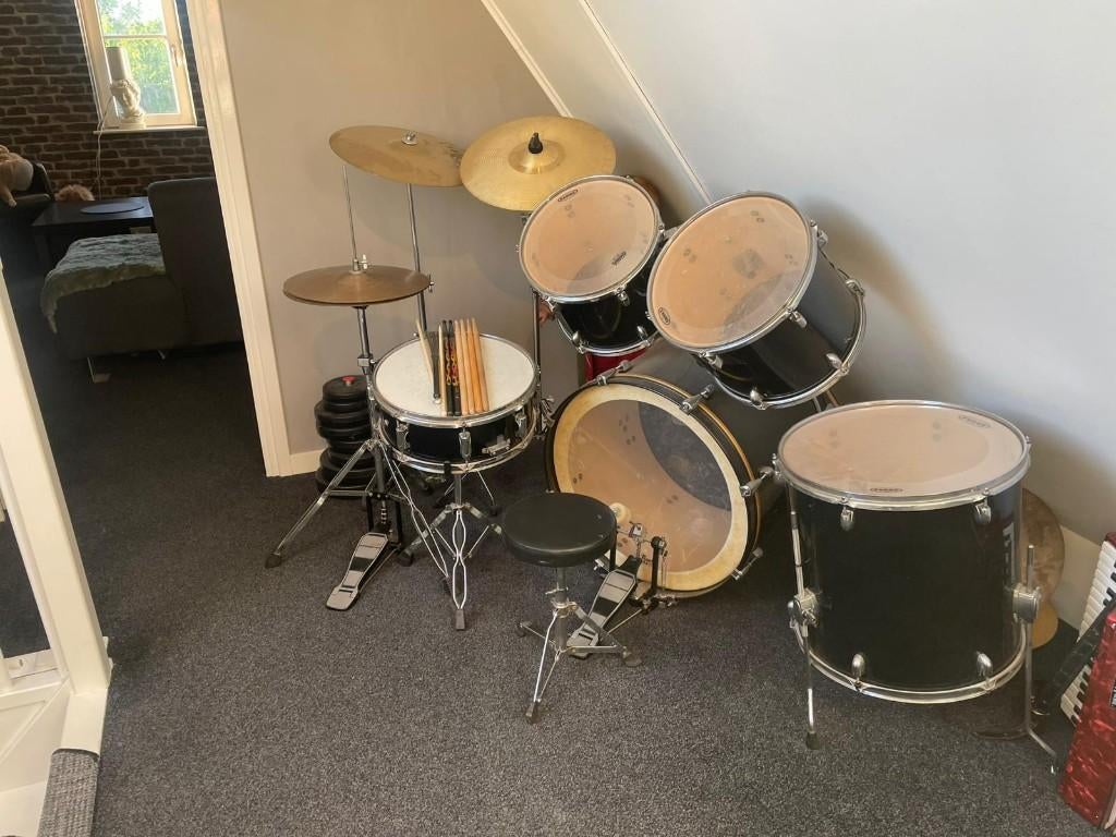 Drumstel, Muziek en Instrumenten, Drumstellen en Slagwerk, Ophalen, Gebruikt, Overige merken