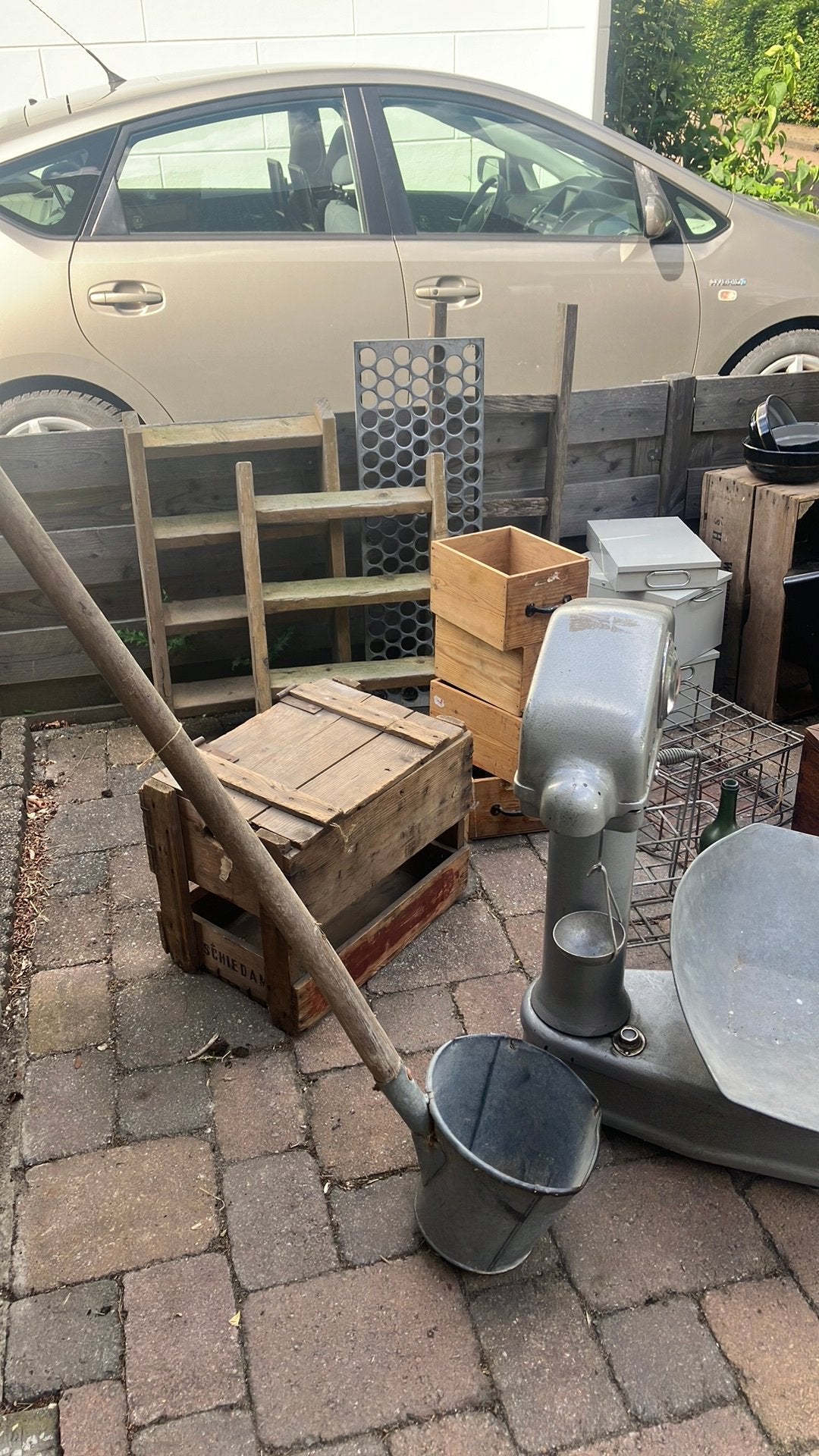 Partij brocante, Ophalen