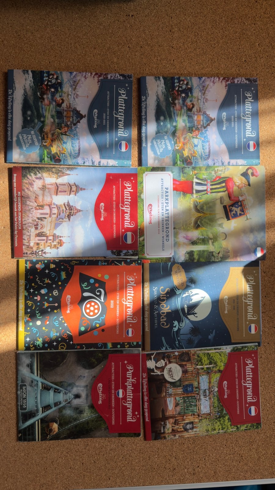 Diverse efteling plattegronden, Verzamelen, Efteling, Ophalen of Verzenden, Zo goed als nieuw, Beeldje of Poppetje