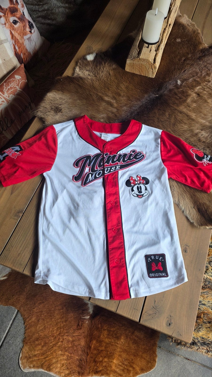 Minnie Mouse Baseball Shirt - nieuw - disneyland - M/L, Kinderen en Baby's, Kinderkleding | Overige, Ophalen of Verzenden, Nieuw
