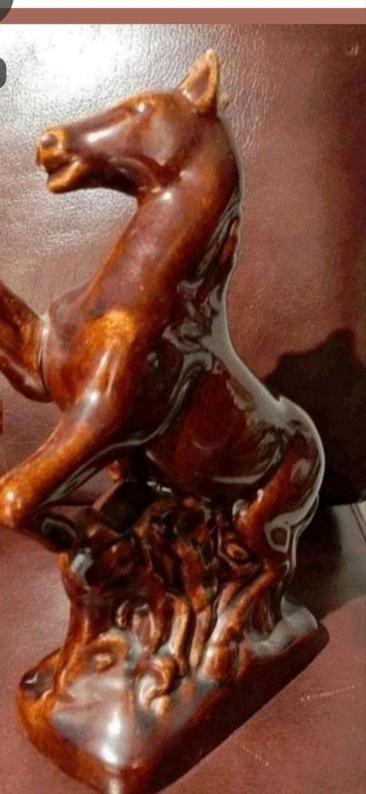 Prachtig vintage keramiek paardenbeeld., Ophalen of Verzenden