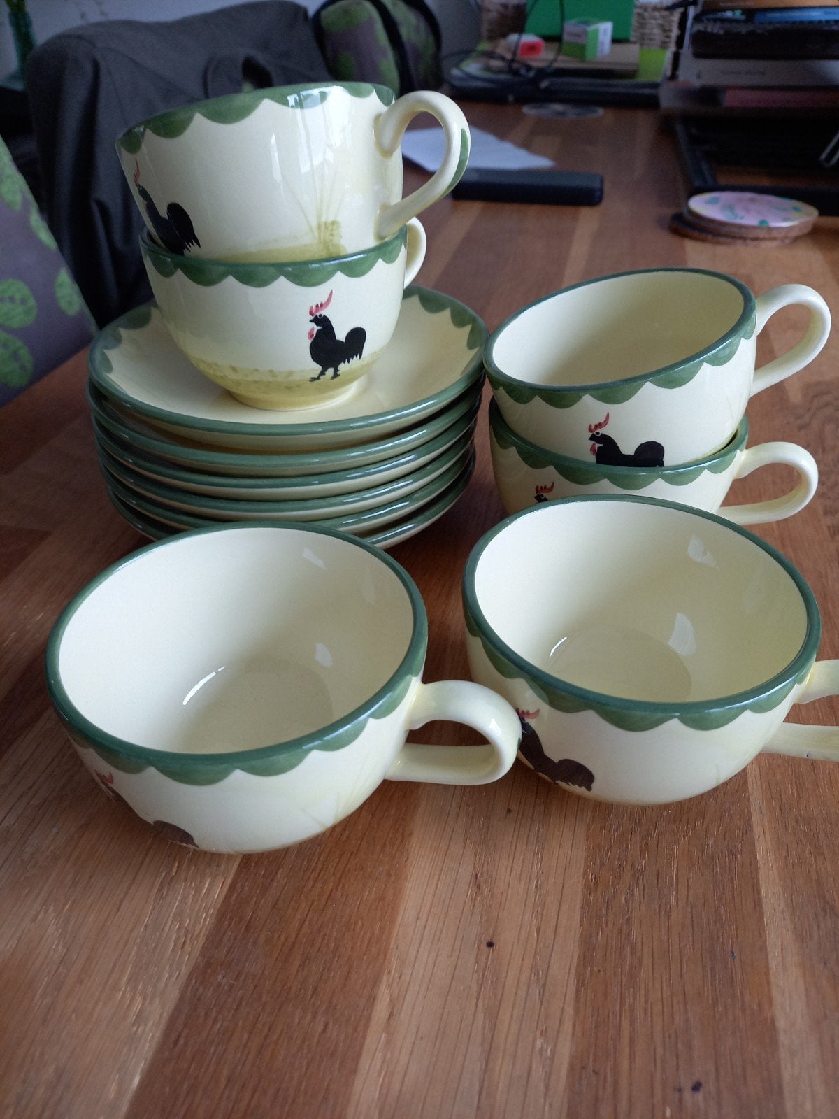 Kip en haan kop en schotel Zeller, Huis en Inrichting, Keuken | Servies, Overige merken, Nieuw, Ophalen of Verzenden, Overige stijlen