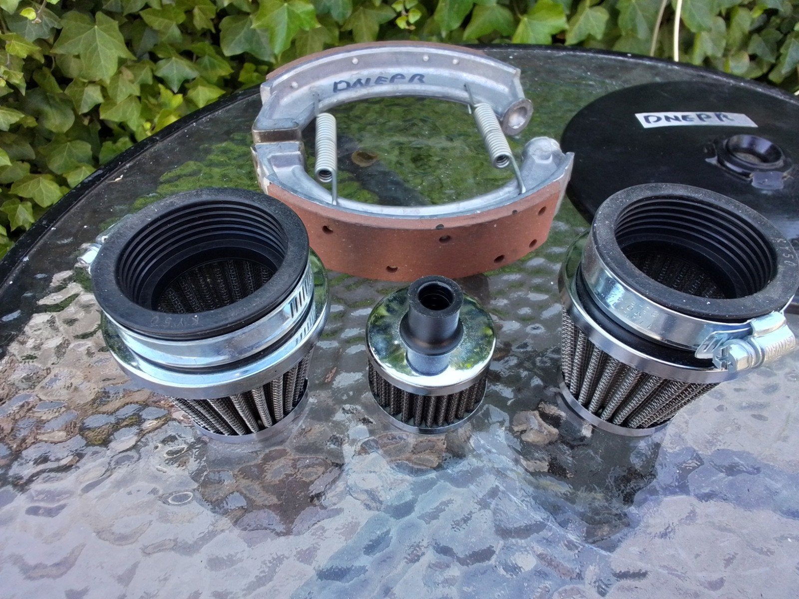 Dnepr onderdelen remschijf afdekkap en luchtfilters, Motoren, Onderdelen | Oldtimers, Ophalen, Nieuw
