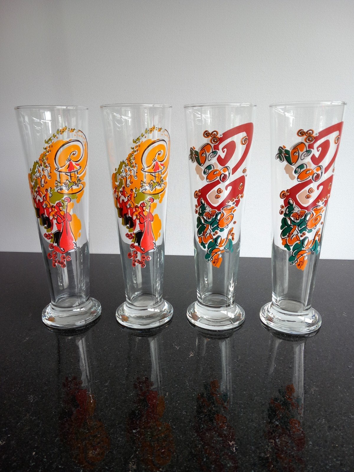 Alfa Bierglazen Design Collection 2002 (Limburgse Tradities), Ophalen of Verzenden, Zo goed als nieuw, Glas of Glazen, Overige merken