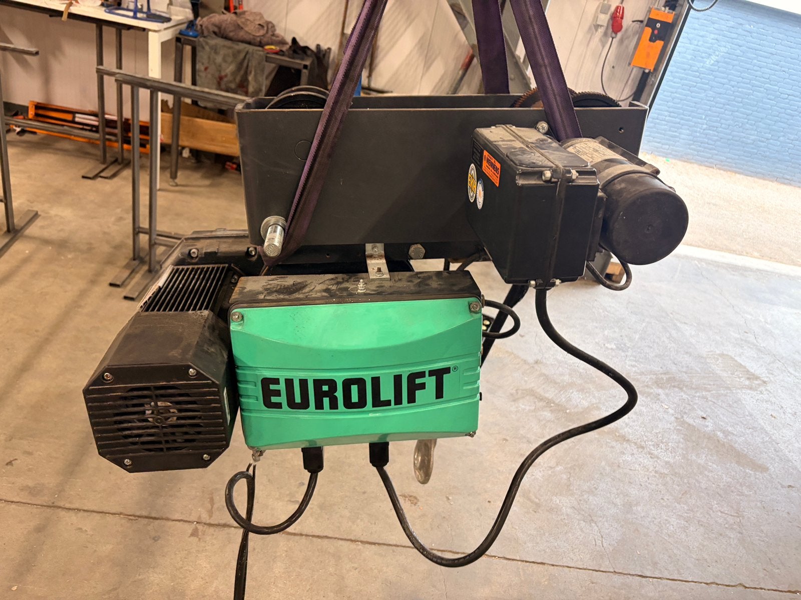 Verlinde BH202L4 elektrische bandtakel – 800 kg, Ophalen of Verzenden, Gebruikt, Elektrisch
