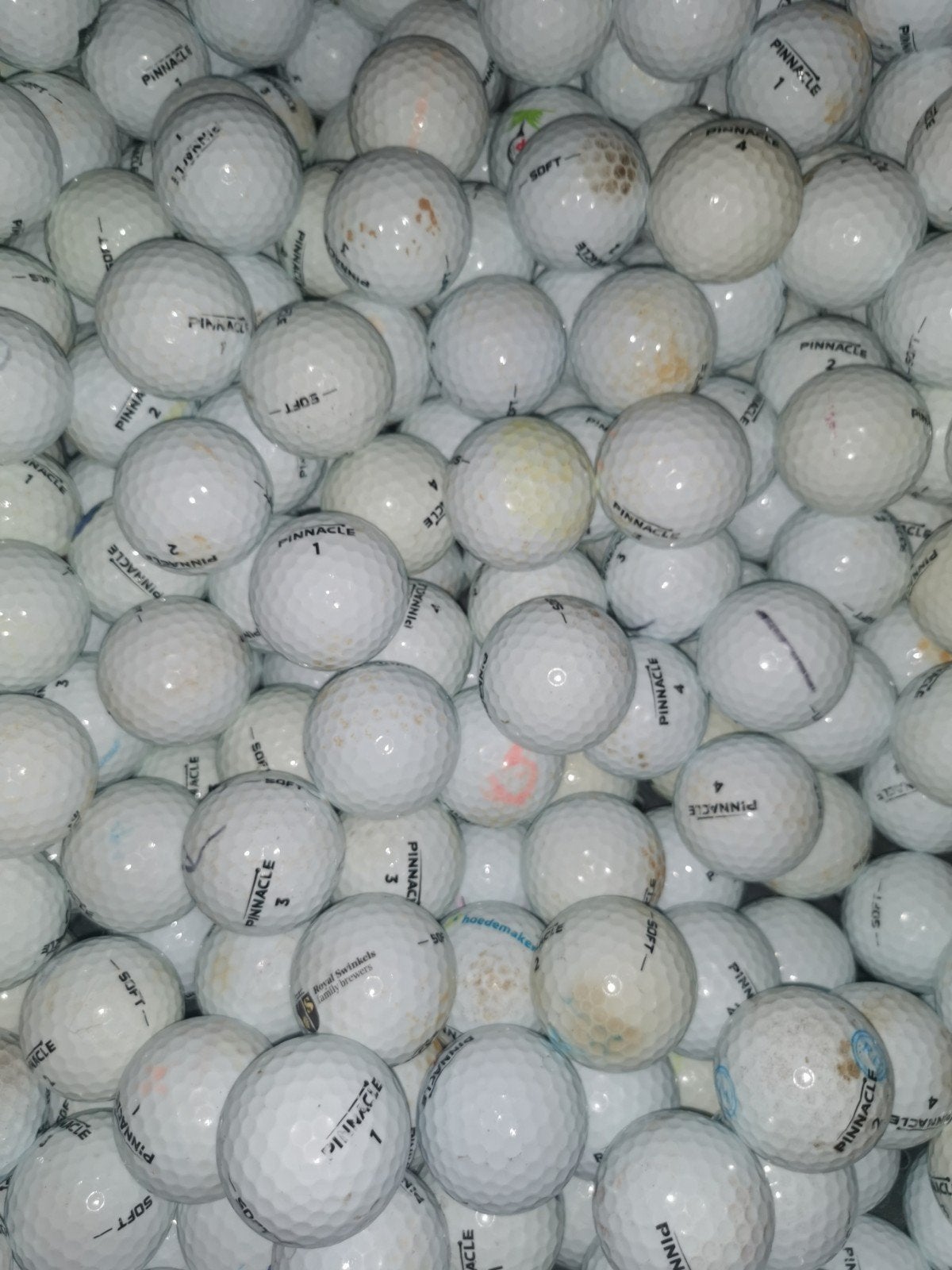 Pinnacle soft golfballen 100 stuks, Sport en Fitness, Ophalen of Verzenden, Bal(len)