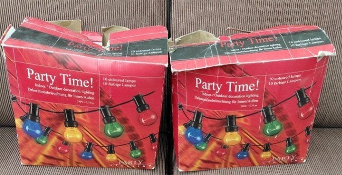 Party lichting feestverlichting led, Ophalen of Verzenden, Gebruikt, Feestartikel, Overige