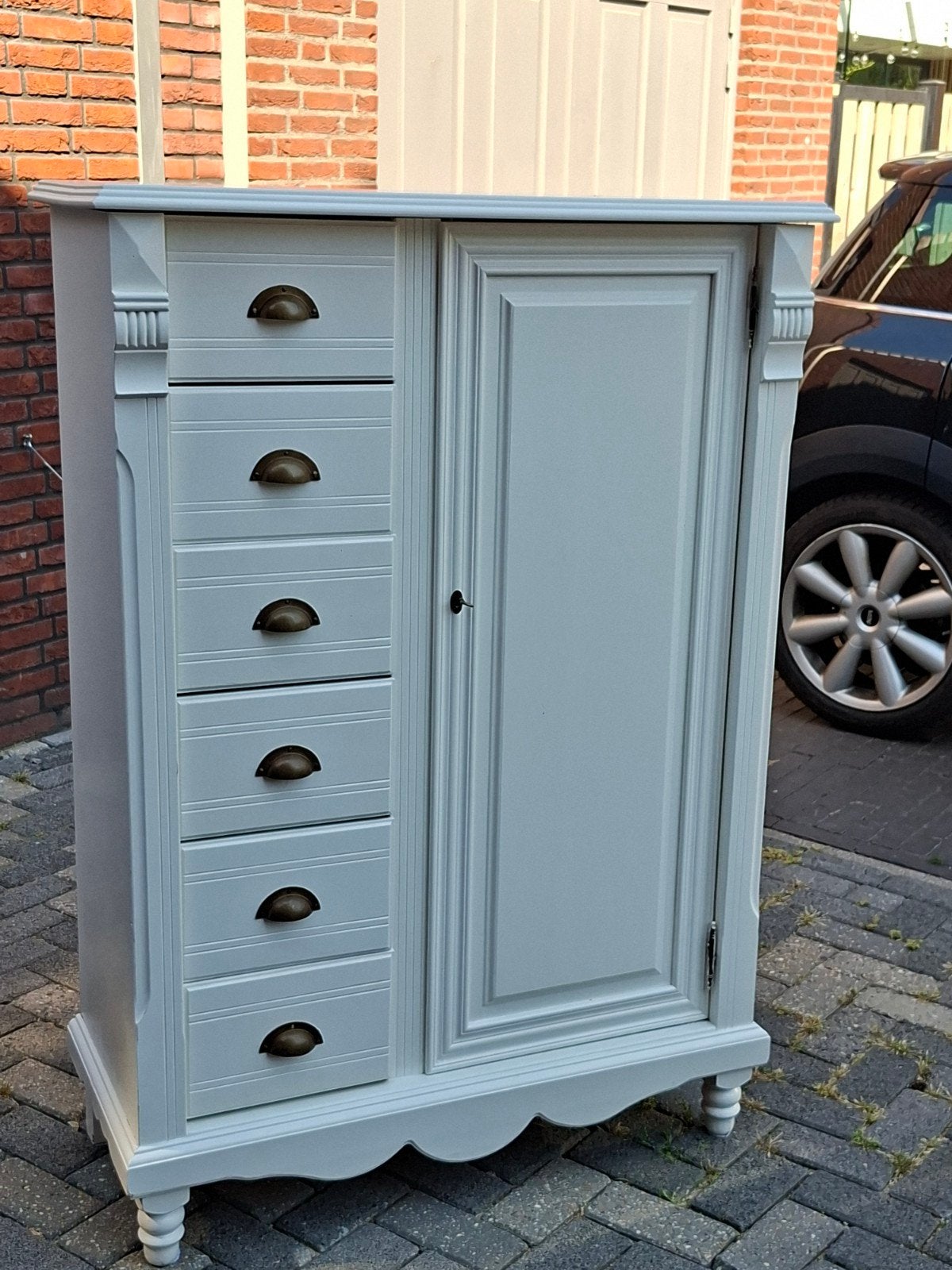 Mooie kast( type spekkast)143x100x40 cm)(baby/kinderkamer)), Ophalen, 50 tot 70 cm, 105 cm of meer, 100 cm of meer