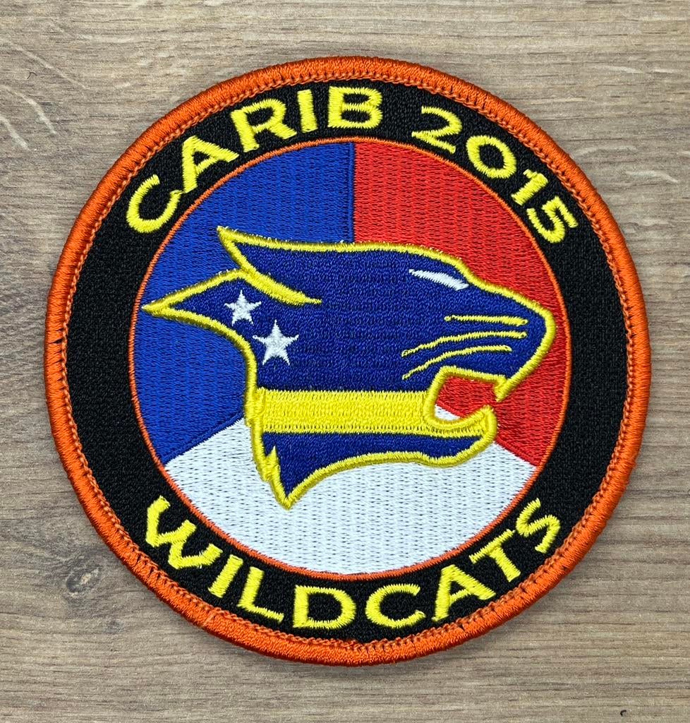 Te koop Patch Carib Wildcats 2015 RNLAF 300 SQN, Verzenden, Zo goed als nieuw, Patch, Badge of Embleem