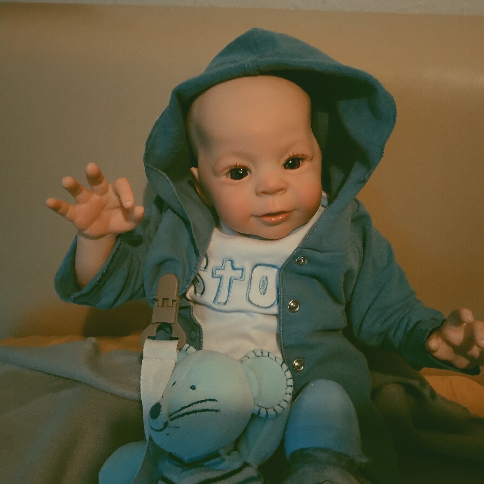 reborn jongetje, Ophalen of Verzenden, Zo goed als nieuw, Babypop, Levensecht of Reborn