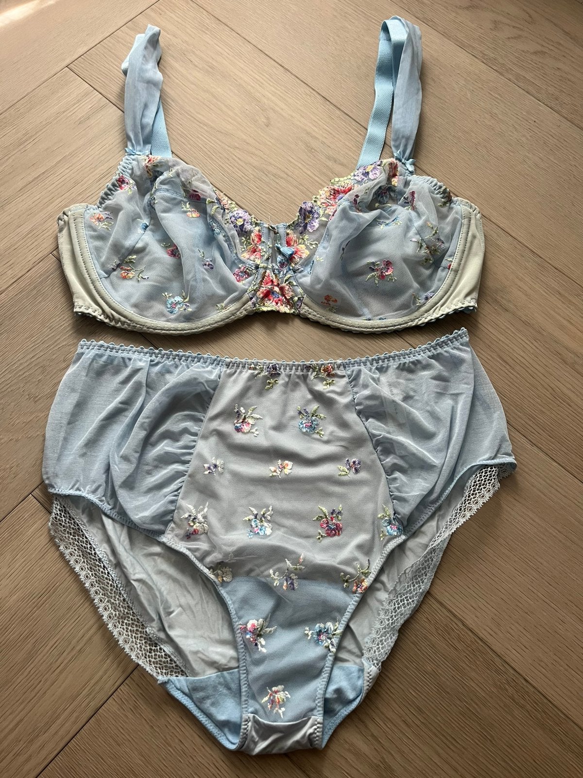 Prima Donna Set 85D/44 Albizia Blauw (LEES BESCHRIJVING), Setje, Verzenden, Blauw