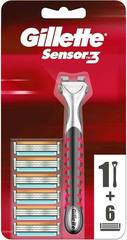 Gillette Sensor 3 RED EDITION Scheermesjes - 6 Mesjes, Sieraden, Tassen en Uiterlijk, Uiterlijk | Gezichtsverzorging, Ophalen