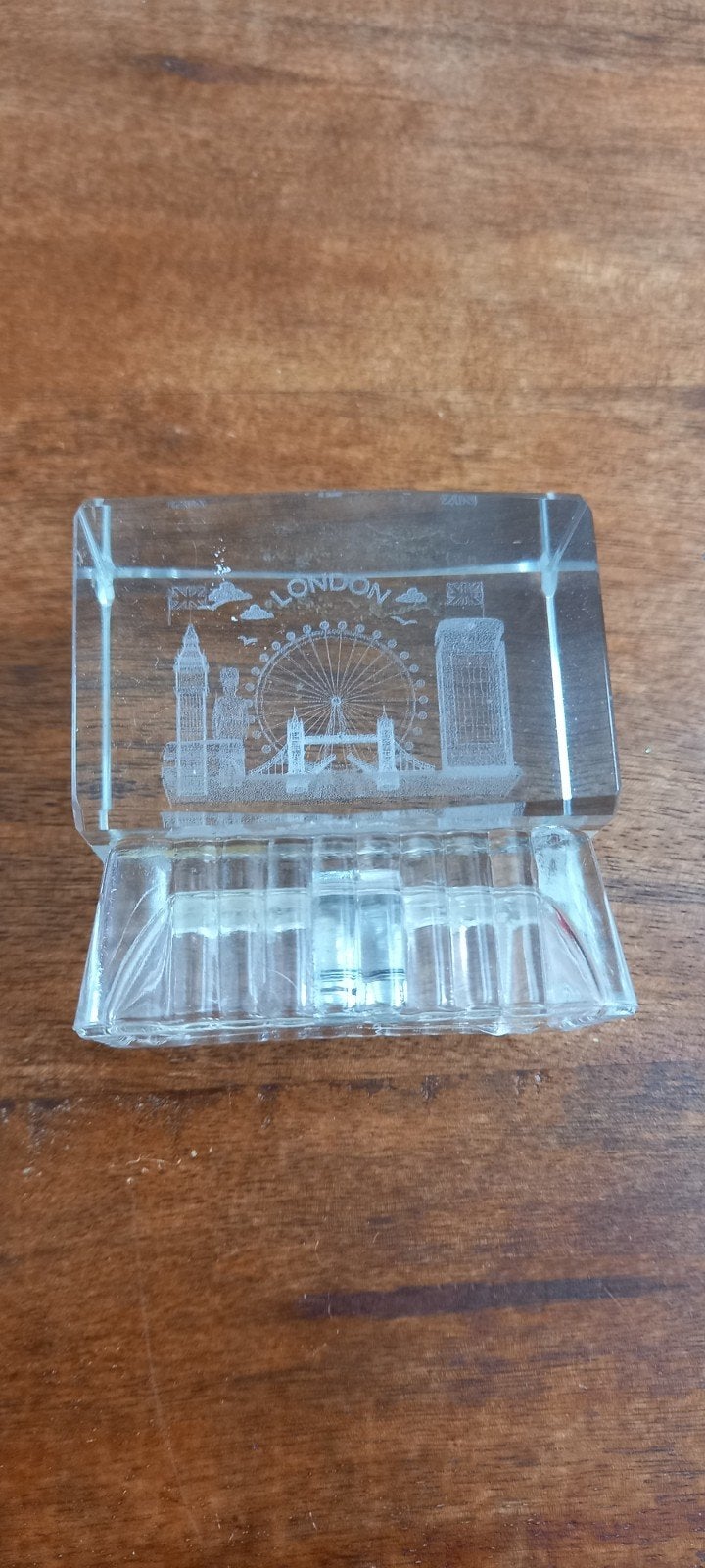 London Souvenir Kristallen Blokje met Bezienswaardigheden, Verzamelen, Ophalen of Verzenden