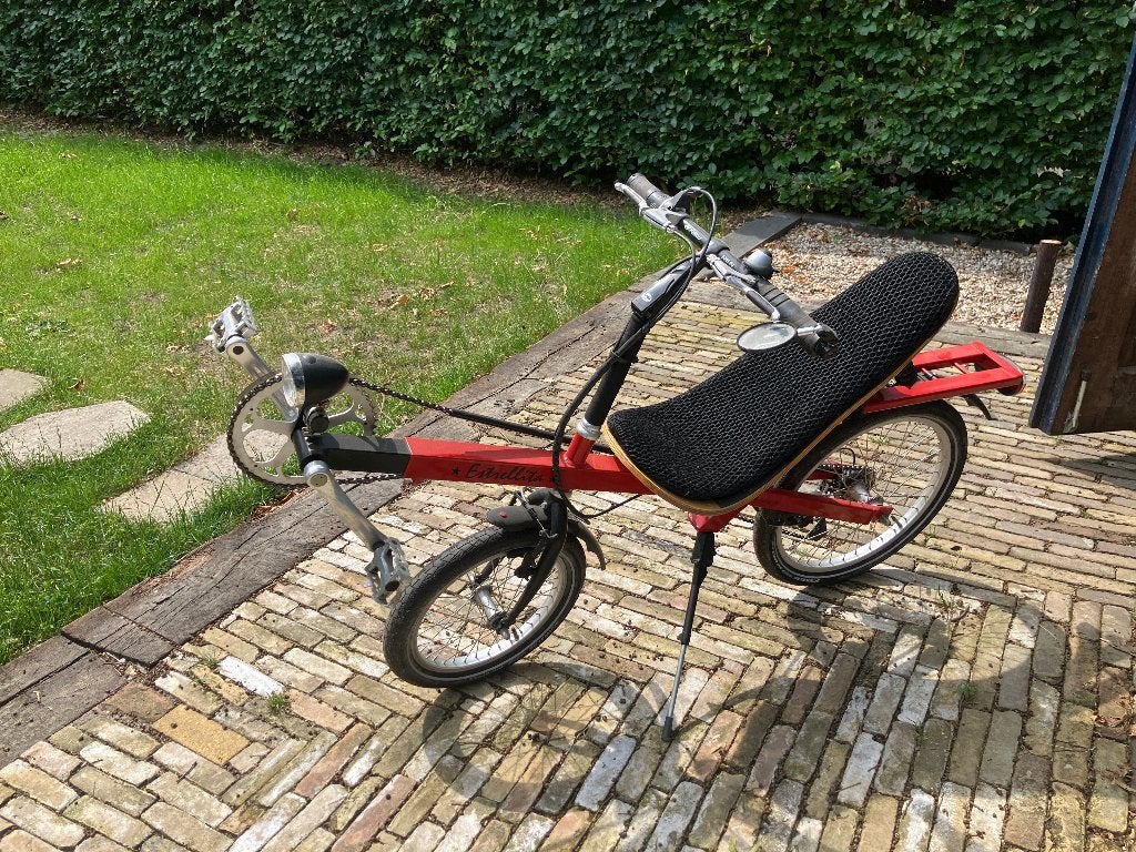 Kinder ligfiets (voor +/- 10 jaar), Velgrem, Ophalen, Overige merken, Zo goed als nieuw