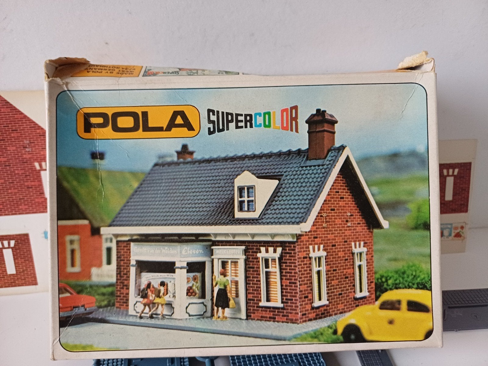 pola HO H0 Plastic 1960’s huisje voor bij modeltrein  spoo, Ophalen of Verzenden, Gelijkstroom of Wisselstroom, Brug, Tunnel of Gebouw