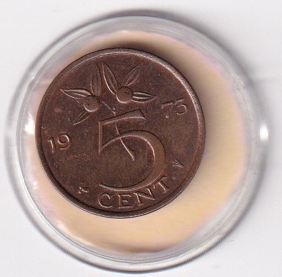 5 Cent 1973 Zeer Fraai, Verzenden, Koningin Juliana, 5 cent, Losse munt