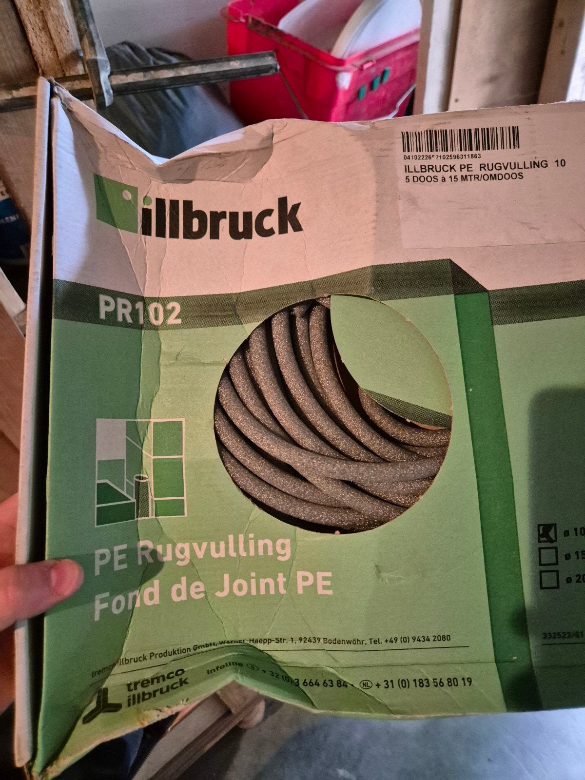 illbruck PR102 PE rugvulling (rondschuim), Doe-het-zelf en Verbouw, Overige Doe-het-zelf en Verbouw, Ophalen of Verzenden, Nieuw