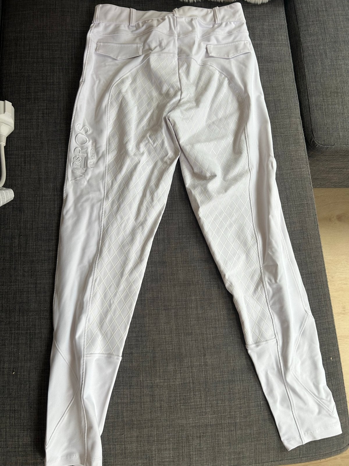 Mrs Ros witte rijbroek maat L, Dieren en Toebehoren, Paardrijkleding, Ophalen of Verzenden, Zo goed als nieuw
