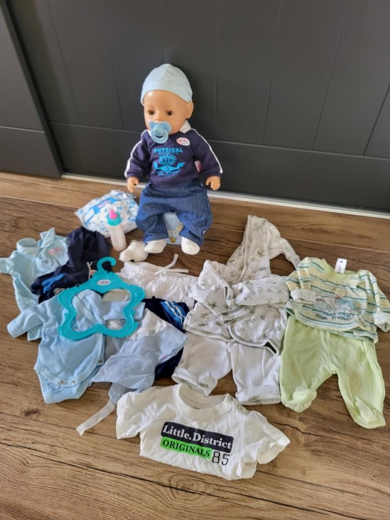 Baby Born jongens pakket, Kinderen en Baby's, Speelgoed | Poppen, Ophalen of Verzenden, Gebruikt, Babypop