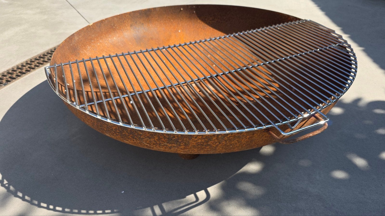Nieuwe vuurschaal 1m cortenstaal met BBQ rooster, Ophalen, Nieuw