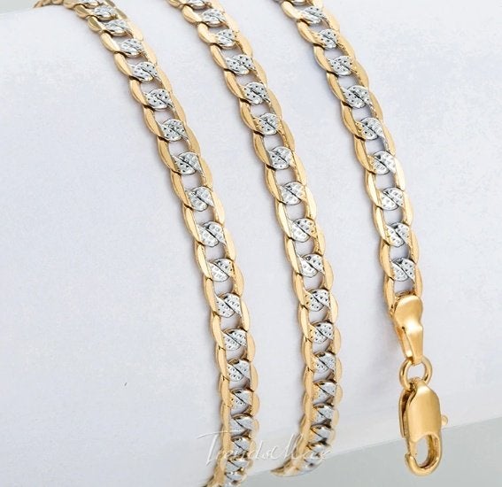 Dames 18K goud verguld 4 mm ketting 72 cm lengte, Ophalen of Verzenden, Nieuw, Goud, Overige materialen