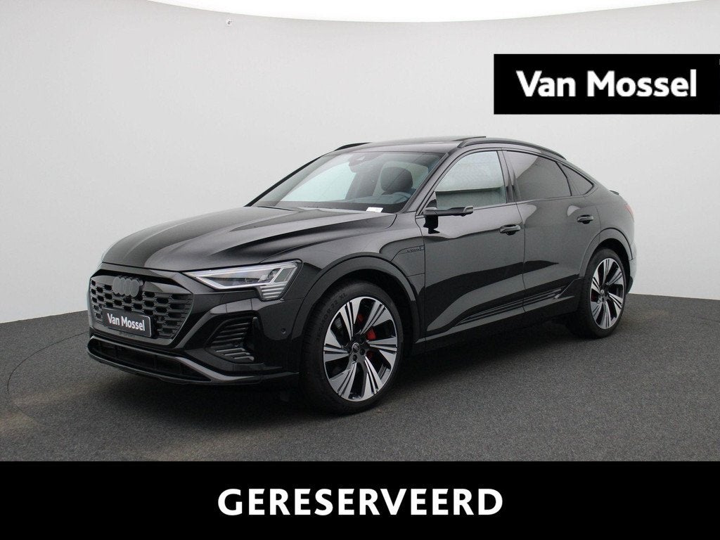 Audi Q8 Sportback e-tron 55 quattro S Edition 115 kWh 408 PK, Auto's, Audi, 12 maanden, Zwart, Leder, Vierwielaandrijving