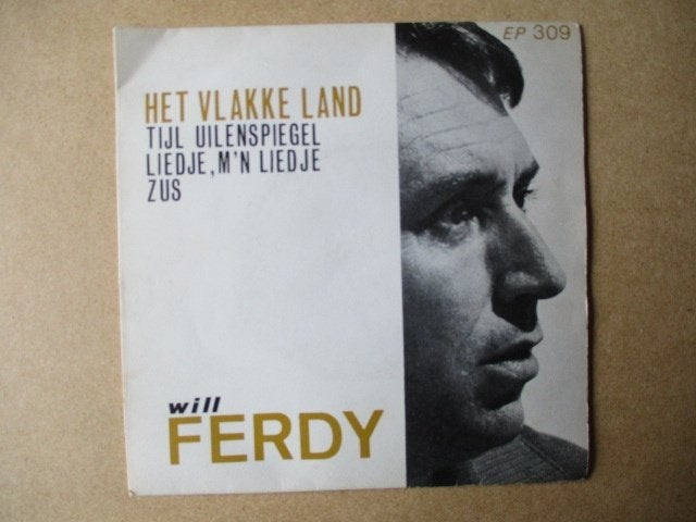 s0218 will ferdy - het vlakke land, Ophalen, Gebruikt, 7 inch, Overige genres