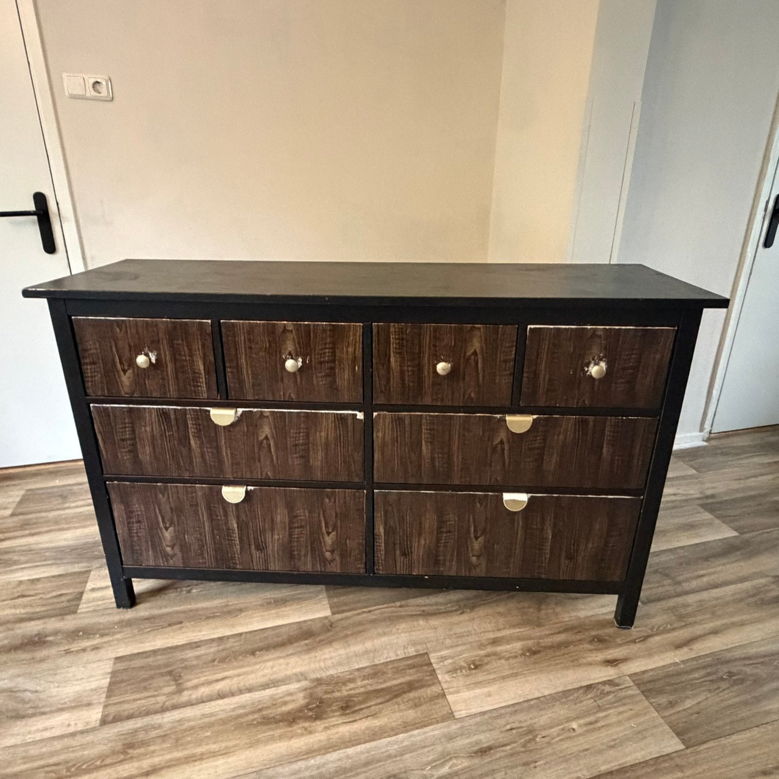 Hemnes ladekast ikea, Huis en Inrichting, Kasten | Ladekasten, Ophalen, 5 laden of meer, Zo goed als nieuw, Minder dan 100 cm