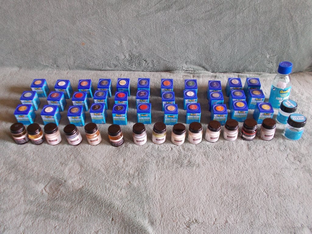 REVELL 50 X MODELBOUW VERF POTJES. 50 STUKS IN 1 KOOP!, Revell, Ophalen of Verzenden, Zo goed als nieuw, Groter dan 1:32