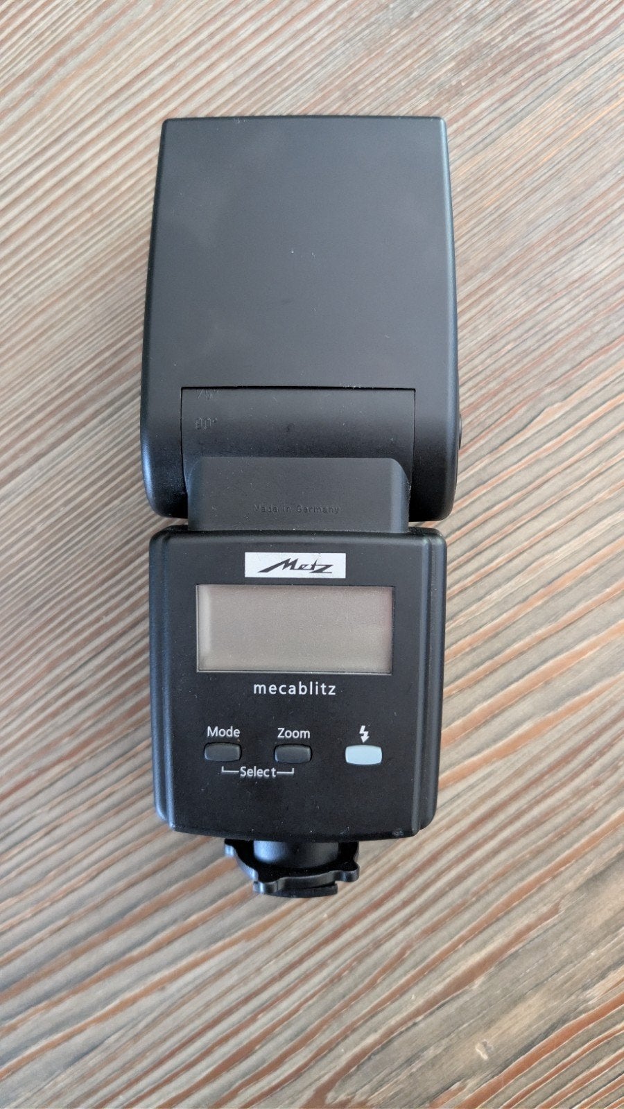 Metz Mecablitz 44 AF-4C Digital flitser, Ophalen of Verzenden, Gebruikt, Metz, Kantelbaar