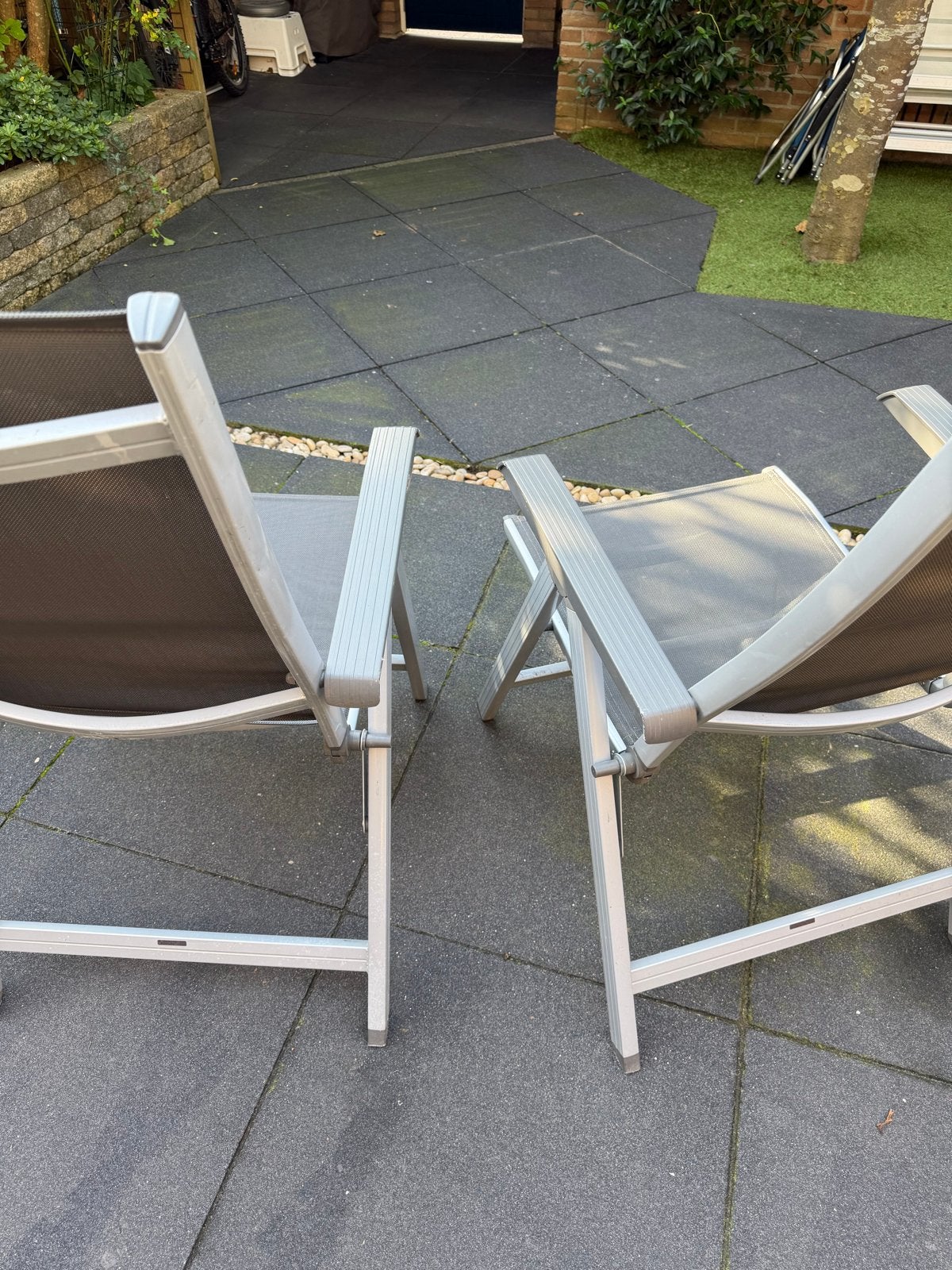Foto 8 van 2 Kettler tuinstoelen - verstelbaar en inklapbaar met kussen