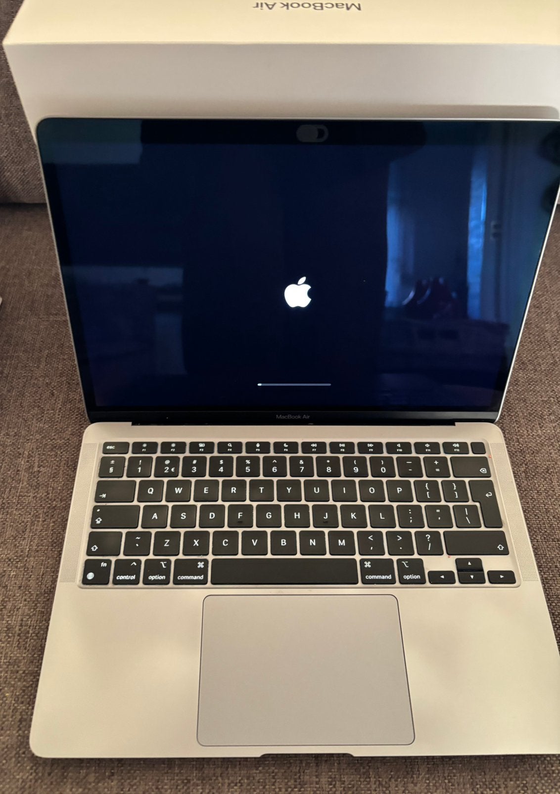 Apple Macbook Air (2020) M1/8GB RAM 256GB SSD, Gebruikt, 256 GB, Qwerty, 8 GB