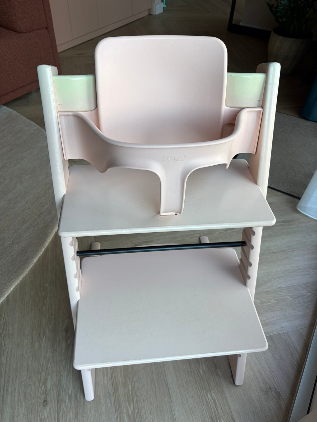 Stokke Tripp Trapp met babyset, Ophalen, Gebruikt, Meegroeistoel, Aanschuifbaar
