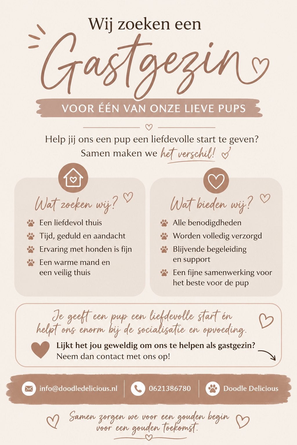 Gezocht gastgezinnen, Parvo, 8 tot 15 weken, Groot, Meerdere