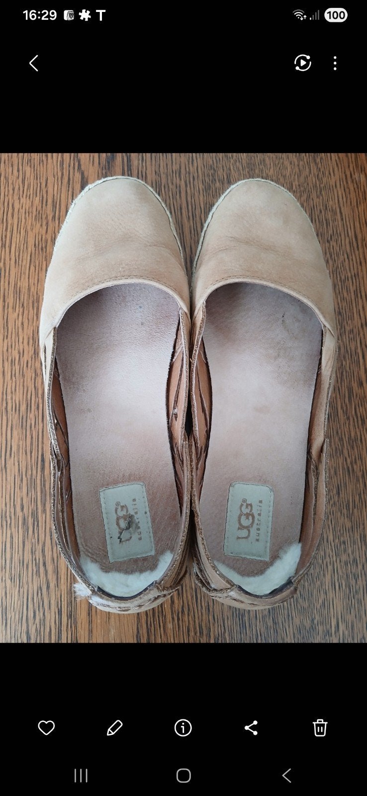 Beige Ugg's maat 40, Ophalen of Verzenden, Zo goed als nieuw, Beige