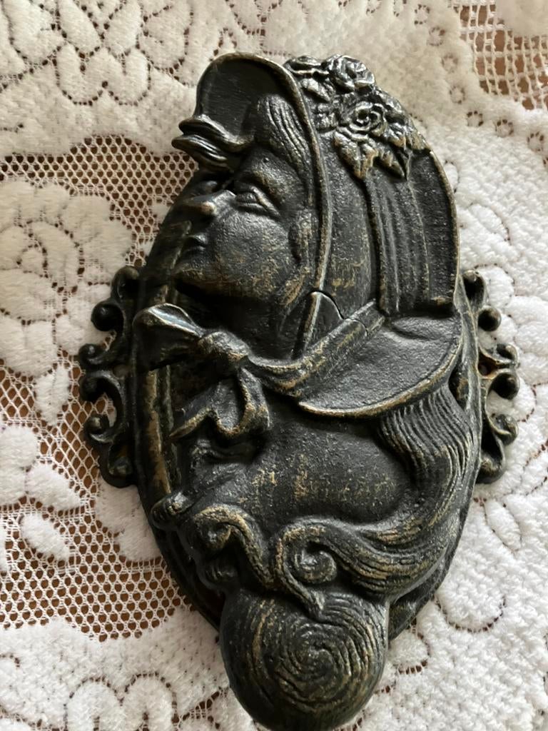 Zware ijzeren deurklopper, Ophalen of Verzenden
