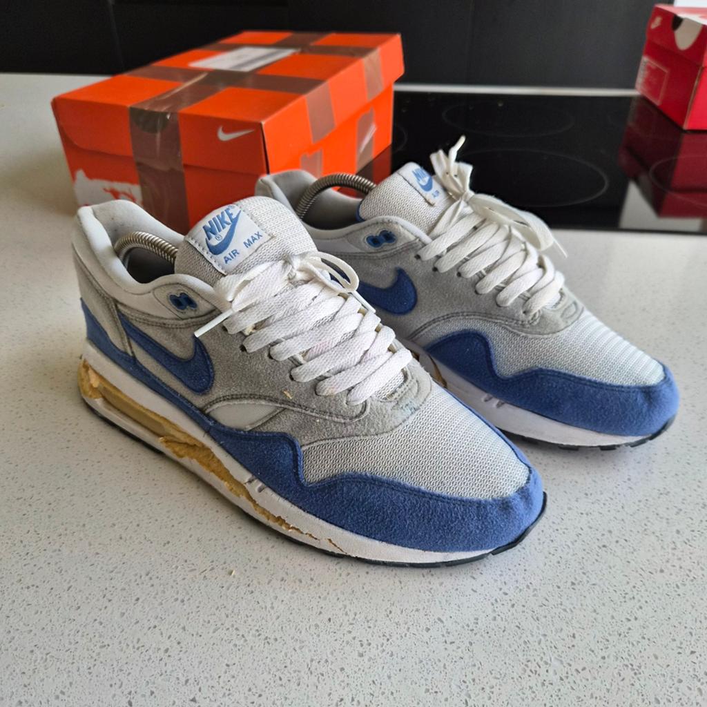 Nike air max ome 1 OG Blue 2009 maat 44,5 (Resole project), Nike air max, Blauw, Ophalen of Verzenden, Sneakers of Gympen