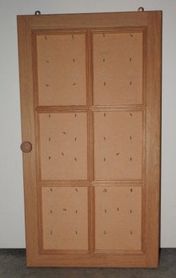 Etalagebord voor zakhorloges., Ophalen of Verzenden, Gebruikt, Hout