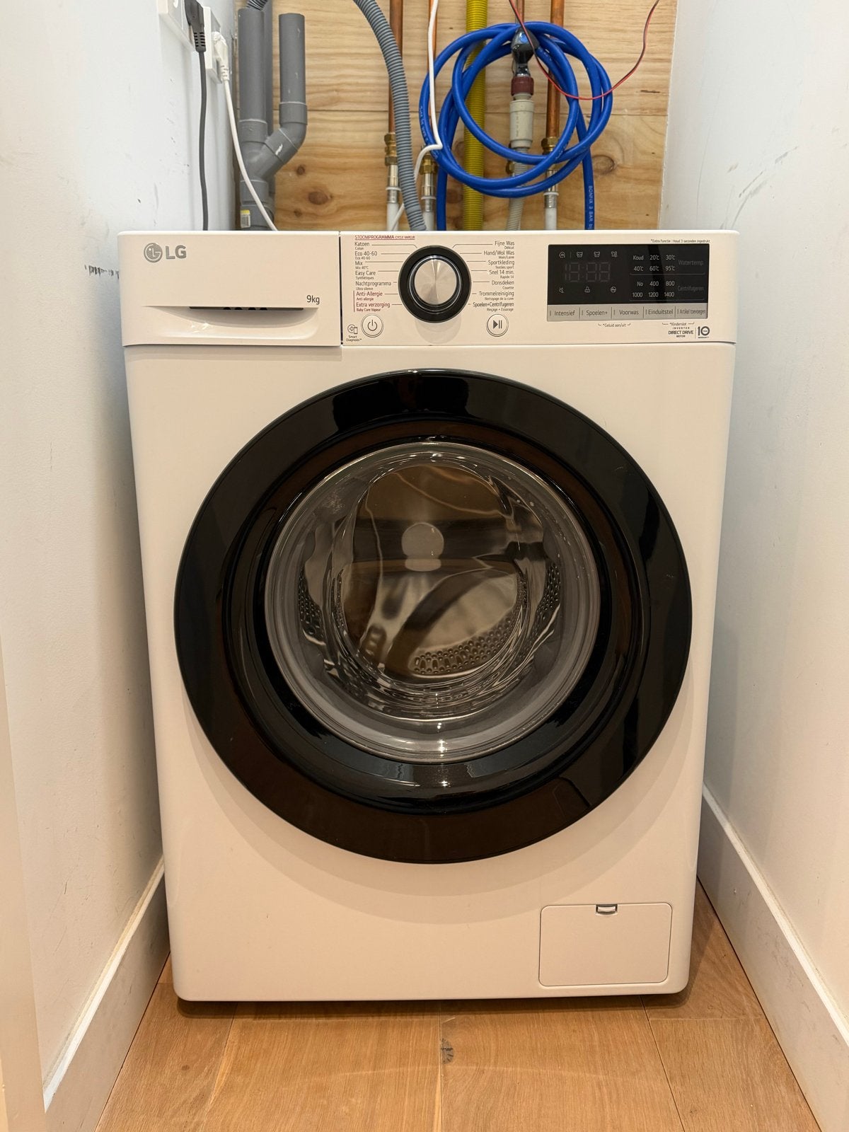 LG GC3V409N5 Wasmachine - 9kg, 1400 toeren, uit 2022, Witgoed en Apparatuur, Wasmachines, Ophalen, 1200 tot 1600 toeren, Gebruikt