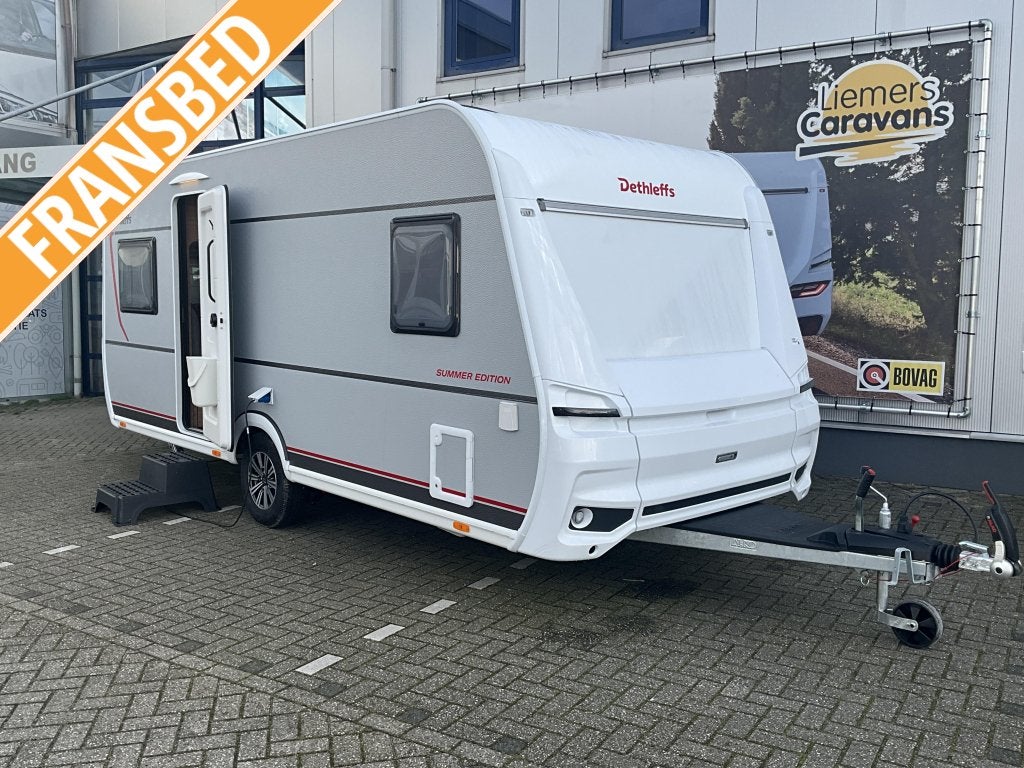 Dethleffs Summer Edition 470 FR FRANSBED-ACTIE MODEL, Caravans en Kamperen, Rondzit, Bedrijf, Overige typen, Dethleffs