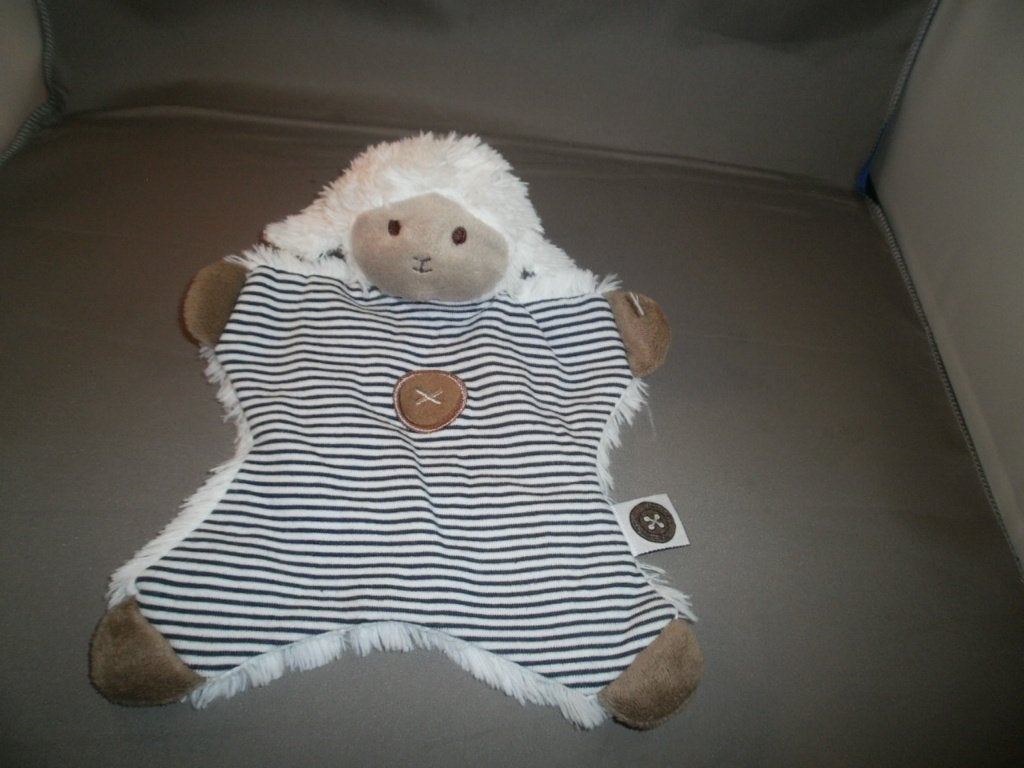 Prénatal schaap Siep wit met blauw/witte gestreepte oren20cm, Kinderen en Baby's, Speelgoed | Knuffels en Pluche, Prénatal, Overige typen