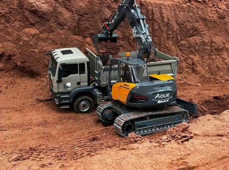 Lesu RC Kit rupskraan Mecalac 1/14, Ophalen of Verzenden, Nieuw, Groter dan 1:32, Overige merken