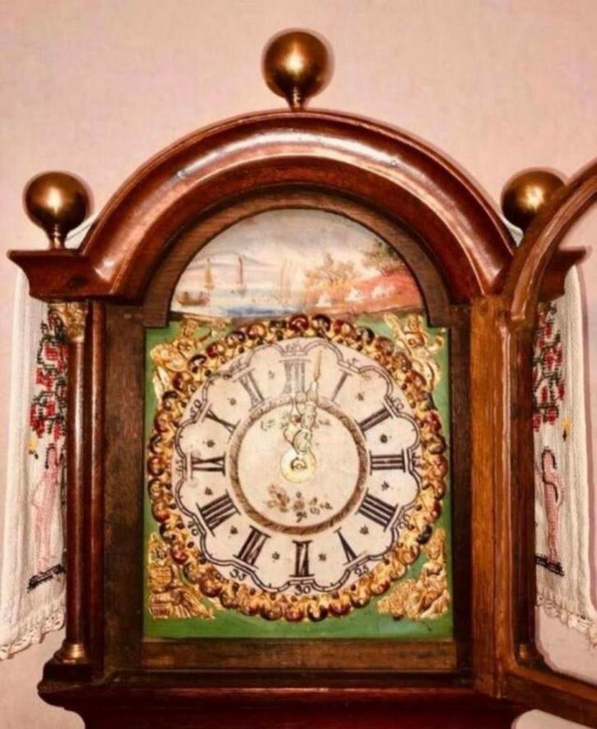 Antieke Groningse Kantoortje - Notaris klokje +/- 1860, Antiek en Kunst, Antiek | Klokken, Ophalen