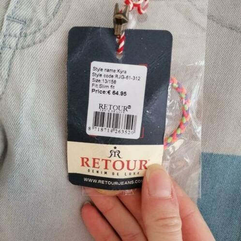 Retour jeans licht blauw nieuw! model Kyra slimfit 158 34823, Broek, Retour, ., Jongen of Meisje