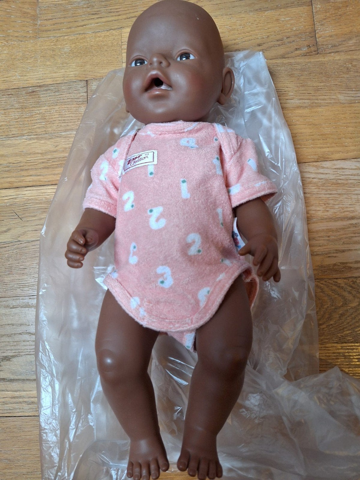 Zeldzame Donkere Baby Born Pop – Grote Set Orginele Kleding, Verzamelen, Poppen, Ophalen of Verzenden, Zo goed als nieuw, Pop