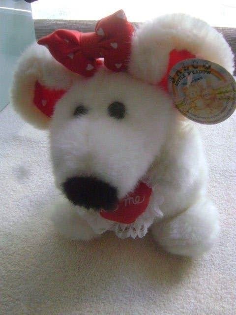 witte muis knuffel--love me, Ophalen of Verzenden, Zo goed als nieuw, Overige typen