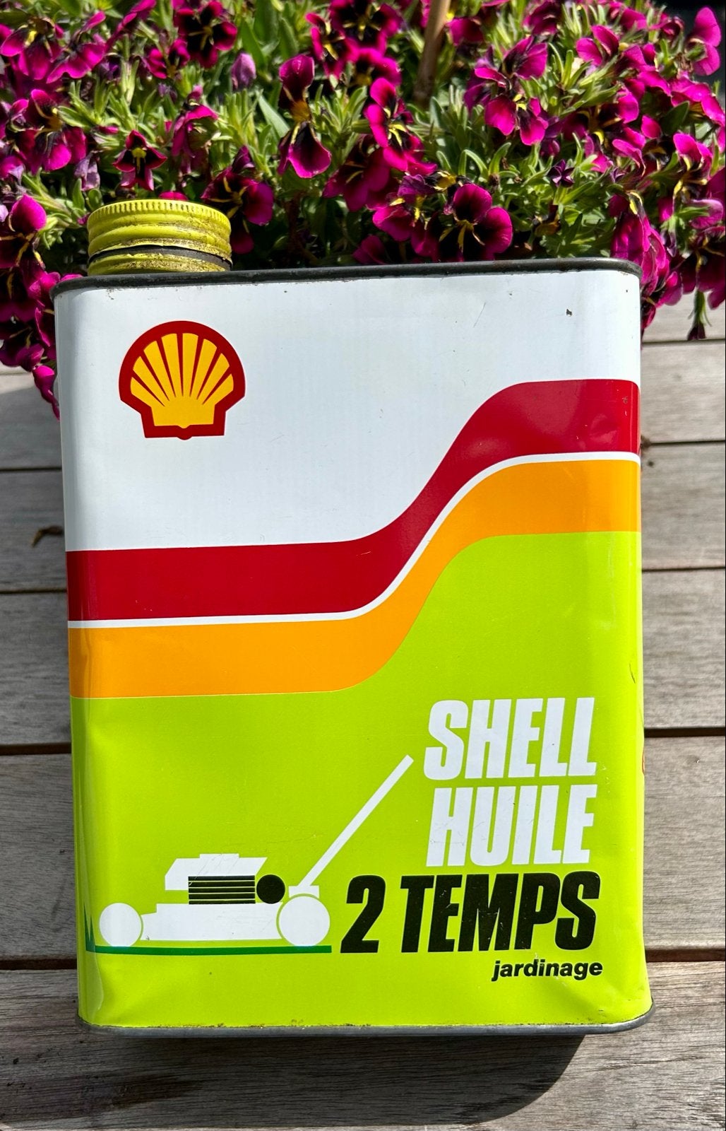 Set van 6 Vintage Olieblikken - Shell, Castrol, Veedol, Verzamelen, Ophalen of Verzenden, Gebruikt, Gebruiksvoorwerp