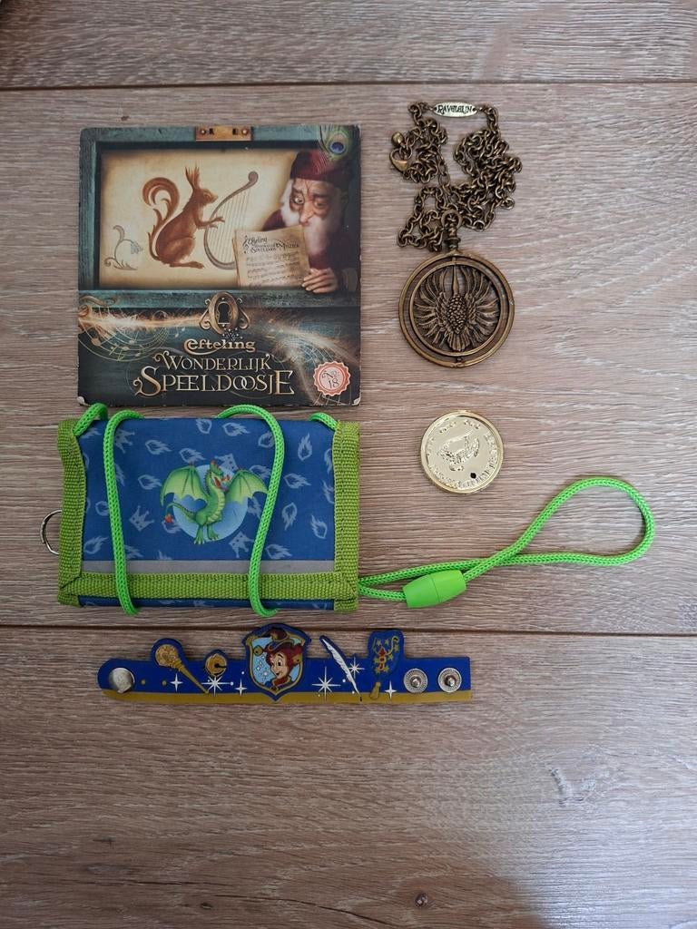Efteling items; portemonnee, ketting, munt, polsband en cd, Verzamelen, Efteling, Ophalen of Verzenden, Zo goed als nieuw, Overige typen