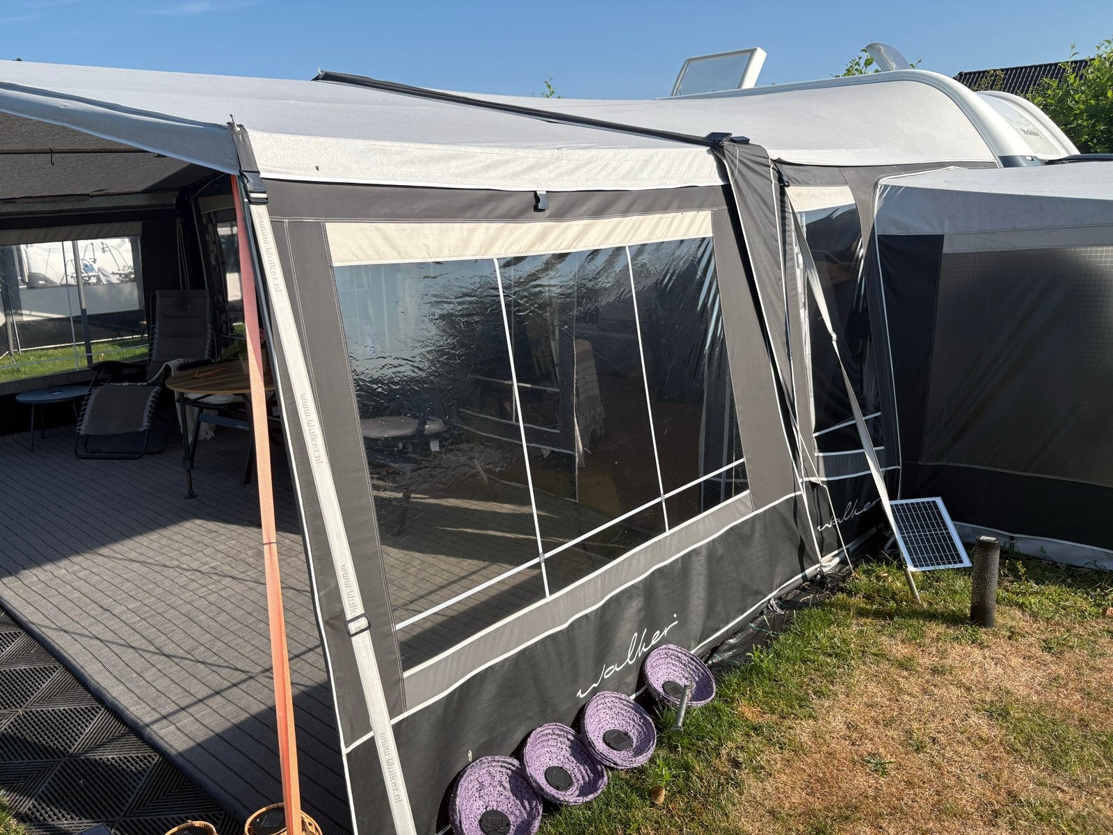 Walker voortent met luifel / schuurtent, Ophalen, Gebruikt, Ten Cate All Season 240g/m2, Walker Campingstyle