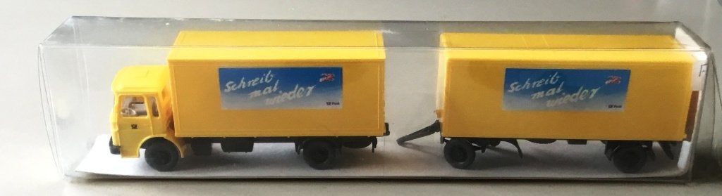 WIKING 1:87 # 551/5 POSTVRACHTWAGEN met AANHANGER MAN 12.170, Ophalen of Verzenden, Nieuw, Bus of Vrachtwagen, Wiking